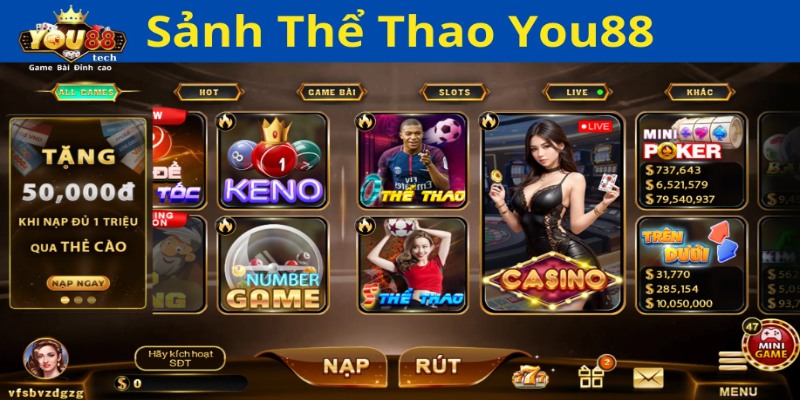 Sự Kiện Hàng Tháng Tại Thể Thao You88